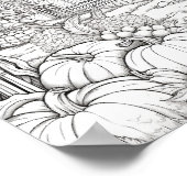 Poster Coloration pour adultes automne/automne (Coin)