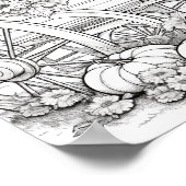 Poster Coloration pour adultes automne/automne (Coin)