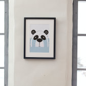 Poster Colorbloc de face Panda Cute