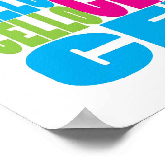 Poster Coloré (Coin)