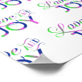 Poster Coloré Amour Et Joie (Coin)