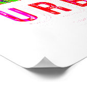 Poster coloré Bmx - Vélo Bmx - Urbain (Coin)