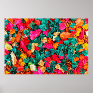 Poster Coloré de fleurs séchées spotpourri, arôme, aromèt