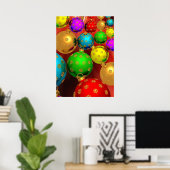 Poster Coloré de l'ornement de Noël Jamboree (Bureau à domicile)