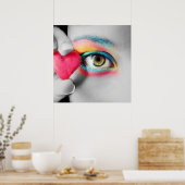 Poster coloré des yeux (Cuisine)