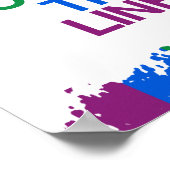 POSTER COLORE EN DEHORS DES LIGNES (Coin)