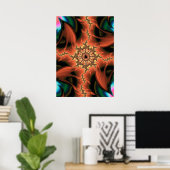 Poster Coloré et fière Mandlebrot Fractal Art Abstrait (Bureau à domicile)