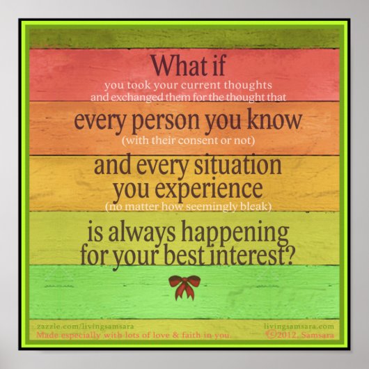 Poster coloré "Et si...meilleur intérêt" (Devant)