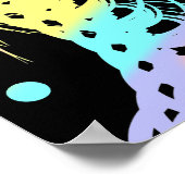 Poster coloré funky (Coin)