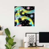 Poster coloré funky (Bureau à domicile)