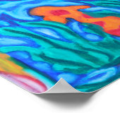 Poster Coloré Koi Pond (Coin)