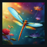 Poster *~* Coloré Lotus Pond Dragonfly Blue<br><div class="desc">Imaginaire mythique Cartoon de la libellule précoce Énergétiquement Amélioré Tropical Exotic Wall Art POSTER. Palmier Tropical Exotique / Palmiers Plage Chaise et buvette Tube Float Conception de Beach fille / filles aquarelle fille bronzer le soleil mer sable soleil océan vacances d'été fête ou Destination Mariage, Douche, Bachelorette etc. == Pour...</div>