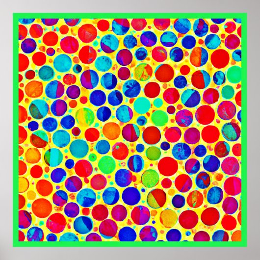 Poster Coloré Motif élégant et chic (Devant)