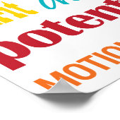 Poster Coloré Motivationnel Mot Collage Chiropratique (Coin)