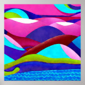Poster Coloré Ocean Hills (Devant)
