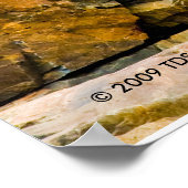 Poster Coloré Ocean Rocks Imprimer (Coin)