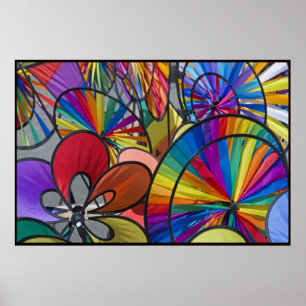 Poster coloré Pinwheel