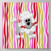 Poster Coloré Poodle Colossal (Devant)