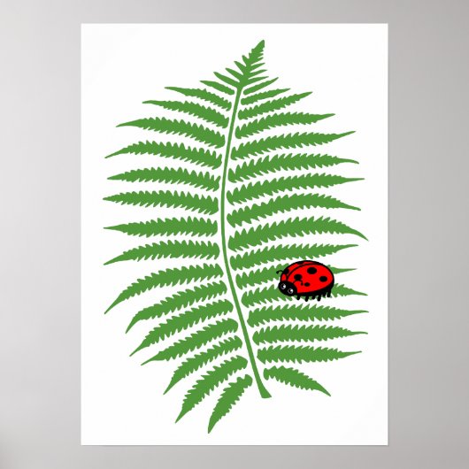 Poster coloré pour enfants Ladybug Imprimer (Devant)