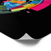 Poster Coloré Soyez Gentil Abstrait Douceur Facile (Coin)