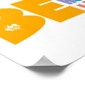 Poster Coloré Soyez Idiot Honnête Inspirant (Coin)