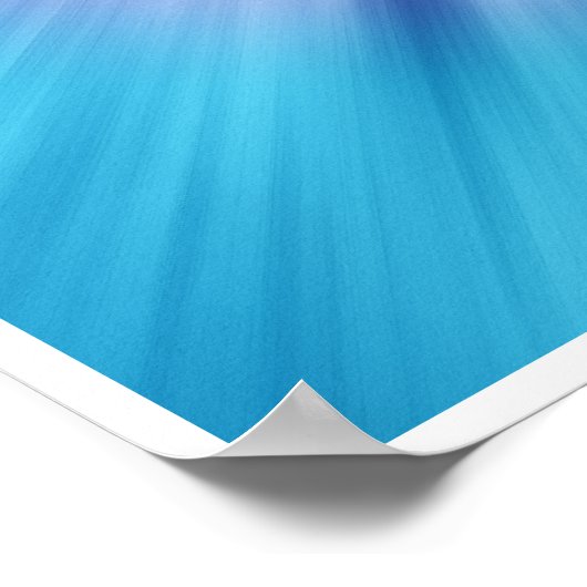 Poster Coloré Starburst Tie Dye (Coin)