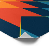 Poster Coloré tribal ethnique sans couture motif (Coin)