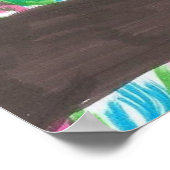 Poster Coloré Tropical Toucan (Coin)