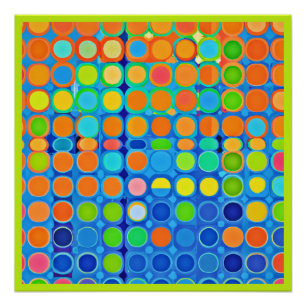 Poster Coloré Vivid Élégance Motif élégant