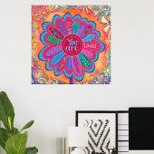 Poster Coloré Vous Êtes Fleur Inspiration Classe