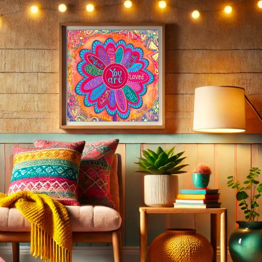 Poster Coloré Vous Êtes Fleur Inspiration Classe