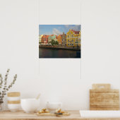 Poster coloré Willemstad Curacao (Cuisine)