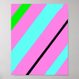 Poster Colored lines