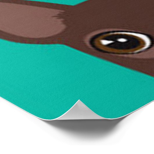 Poster Colorée Boston Terriers (Coin)