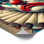 Poster Colorée triste et pleurant généralement joyeux clo (Coin)