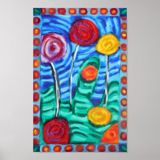 Poster Colorés, Arbres capricieux (Devant)