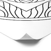 Poster Colorez votre propre mandala (Coin)