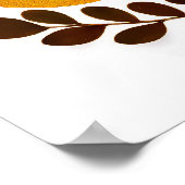 Poster Colorful Abstract Felt Floral Boho Nursery (Coin)