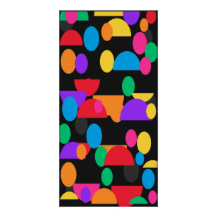 Poster Colorful Abstract Geometric Shapes Pattern – Moder