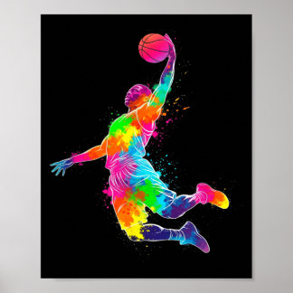 Poster Colorful Basball Player For Sports Basball Fan