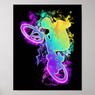 Poster Colorful BMX Bike Boys Girls