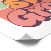 Poster Colorful Boho Retro Stay Wild Stay Groovy (Coin)