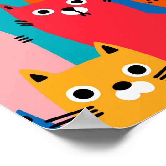 Poster Colorful cats (Coin)