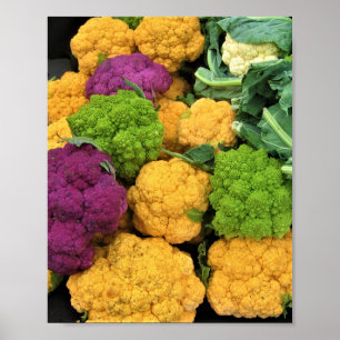 Poster Colorful Cauliflower