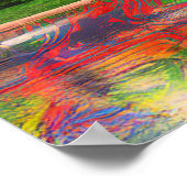 Poster Colorful Columbus Ohio Skyline Art Abstrait (Coin)