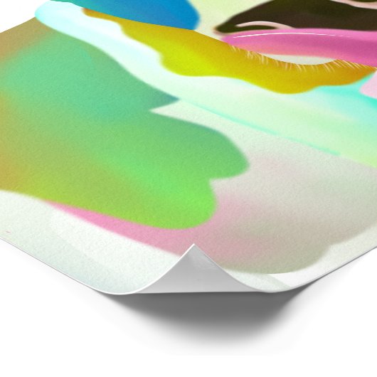 Poster Colorful cow (Coin)