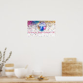 Poster Colorful Disco Bowling 1985 40e anniversaire fête (Cuisine)