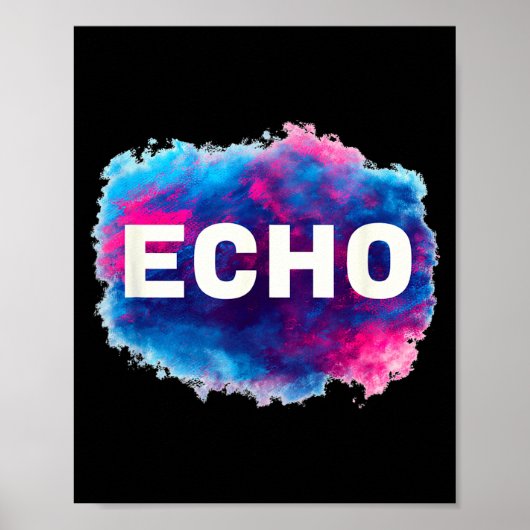 Poster Colorful Echo Look (Devant)