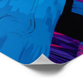 Poster Colorful Expressionist Garden Cat Wall Art (Coin)