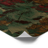 Poster Colorful flower camouflage (Coin)